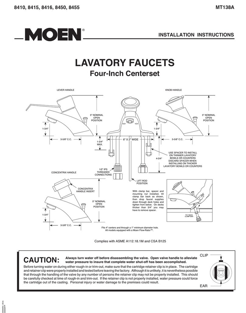 Moen 8410 installation instructions