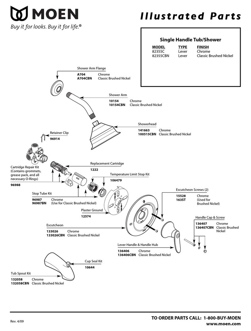 Moen 82355C Setup guide