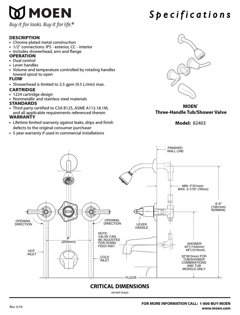 Moen 82403 User manual