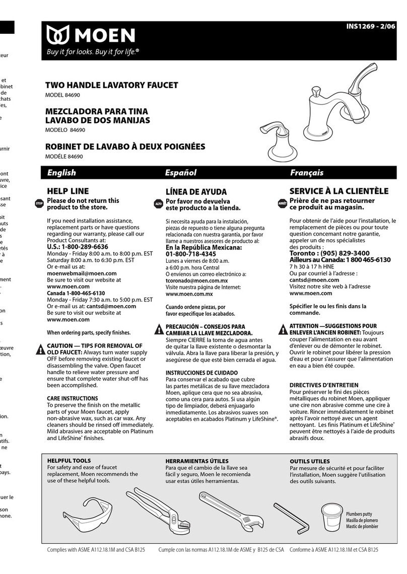 Moen 84690 user manual