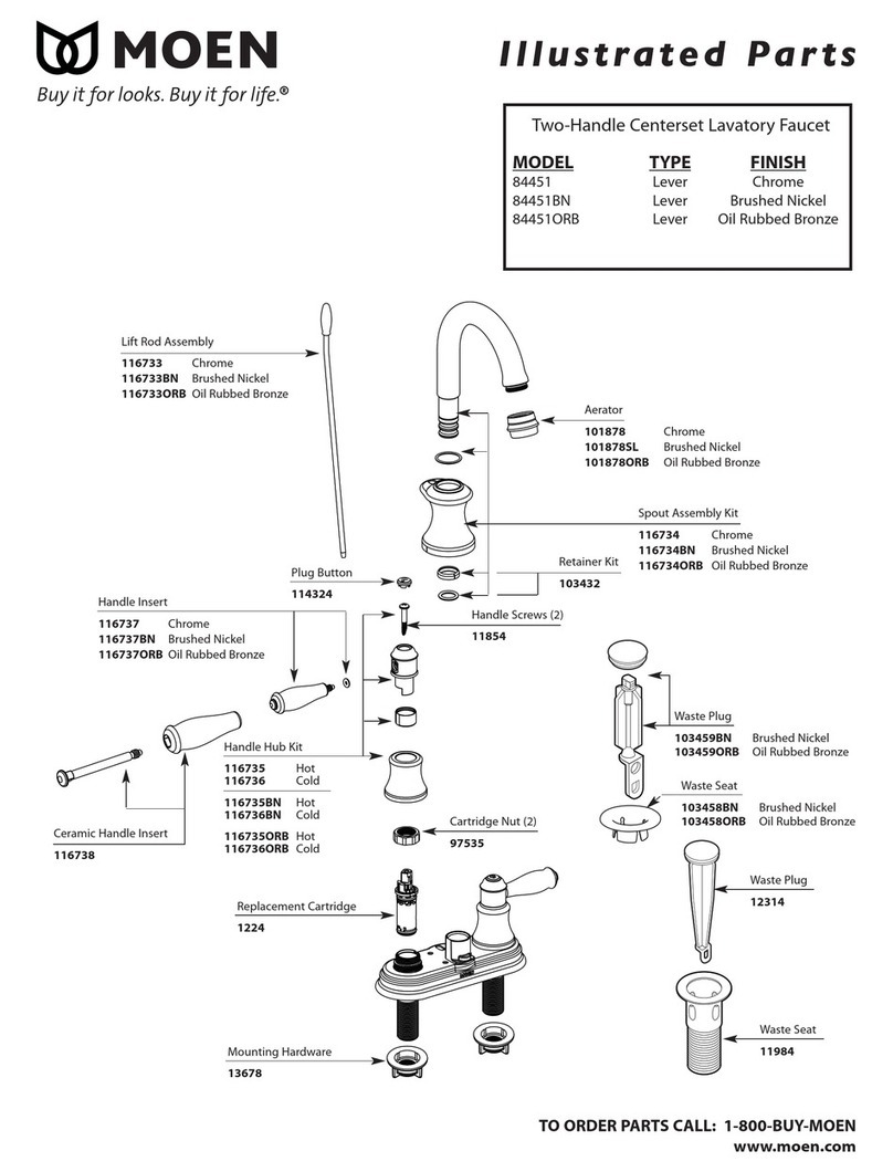 Moen 84451BN Setup guide