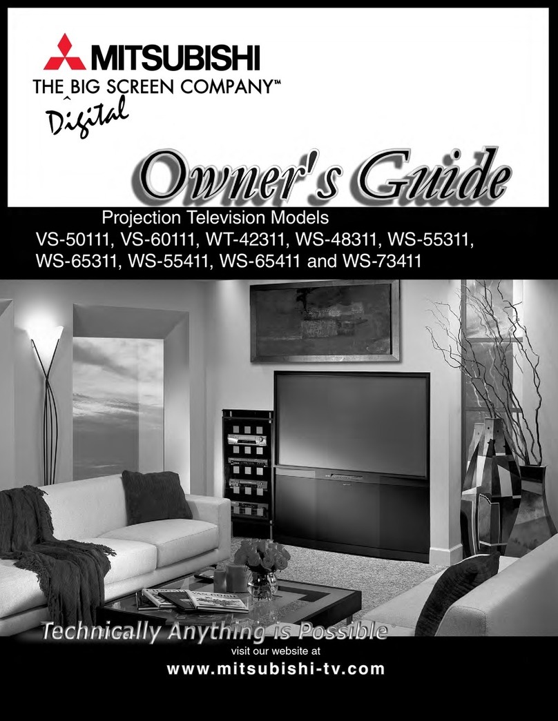Mitsubishi VS-50111, VS-60111, WT-42311, owner's guide
