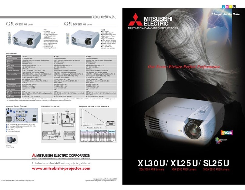 Mitsubishi Electric ColorView SL25U Brochure & specs
