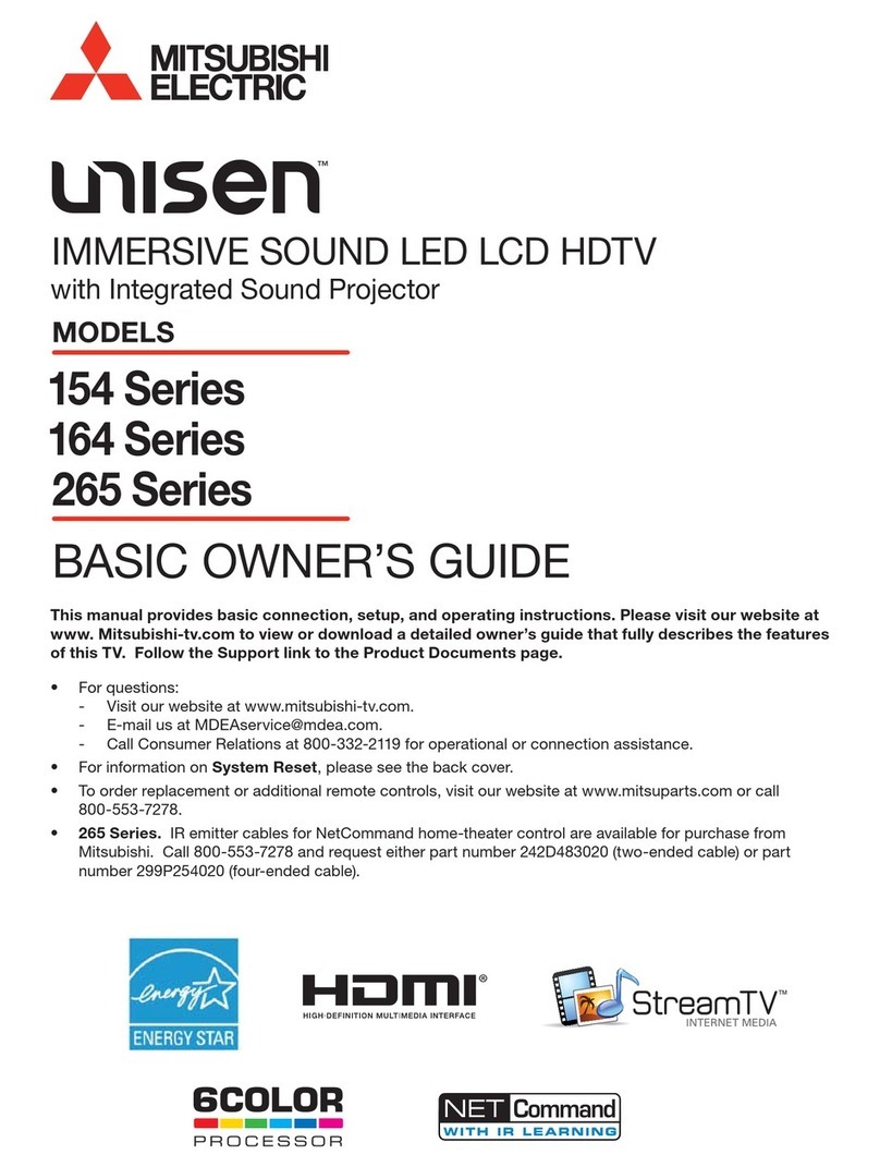 Mitsubishi Electric UNISEN 164 SERIES Installation guide