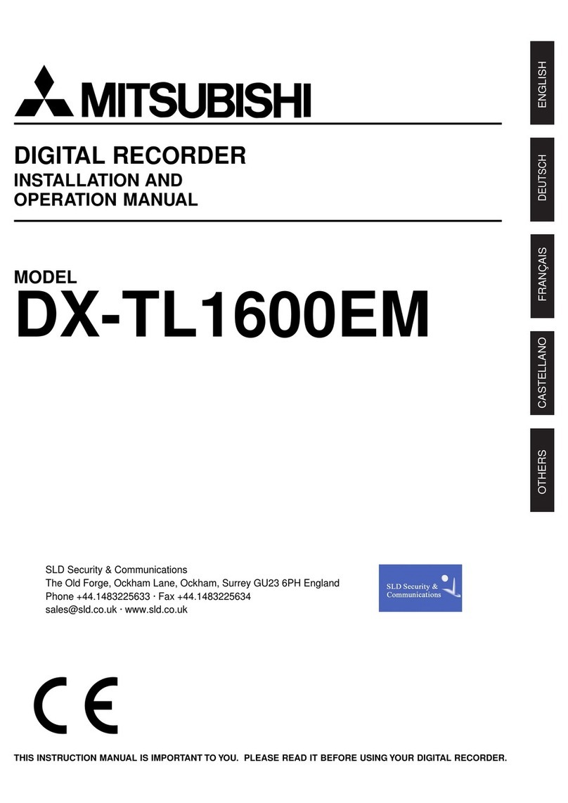 Mitsubishi DX-TL1600EM User manual