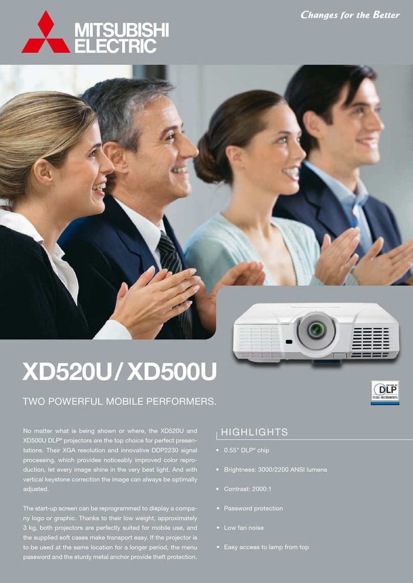 Mitsubishi XD500U User manual