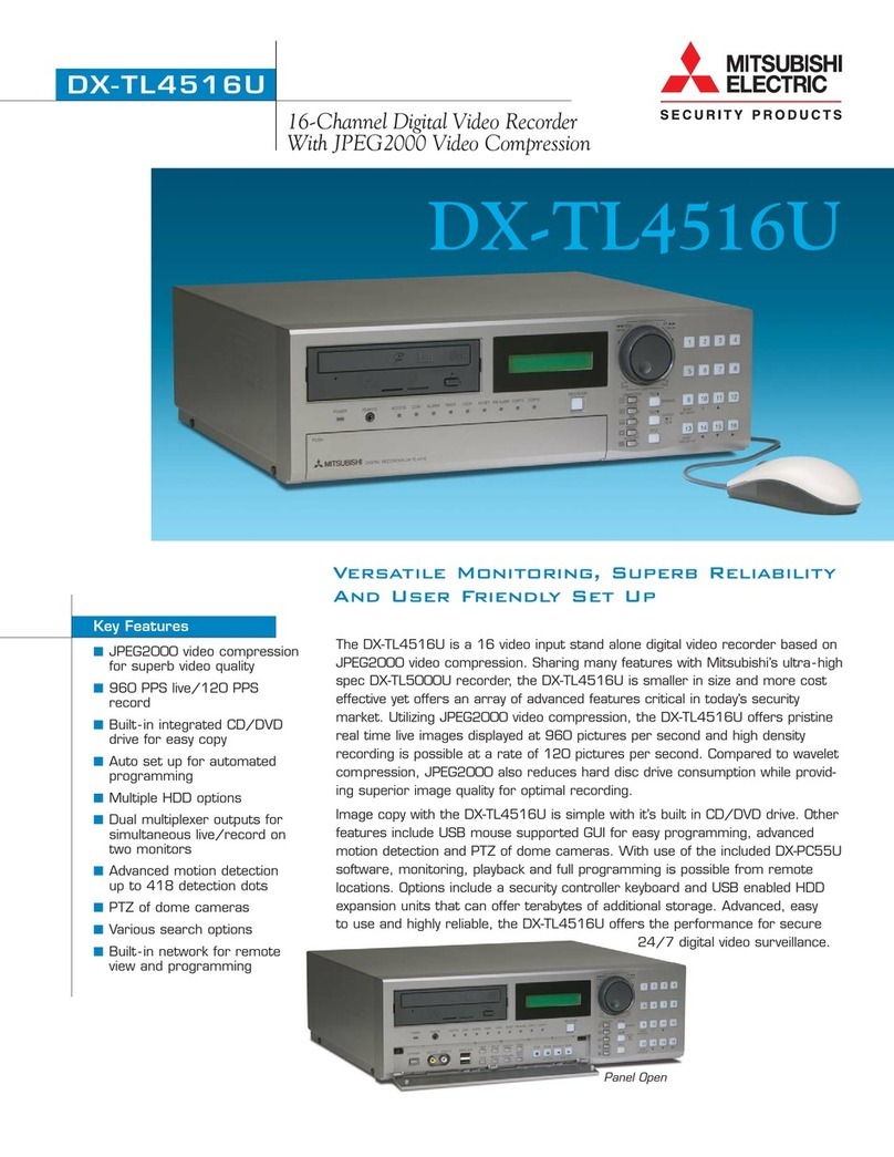 Mitsubishi Electric DX-TL4516U series User manual