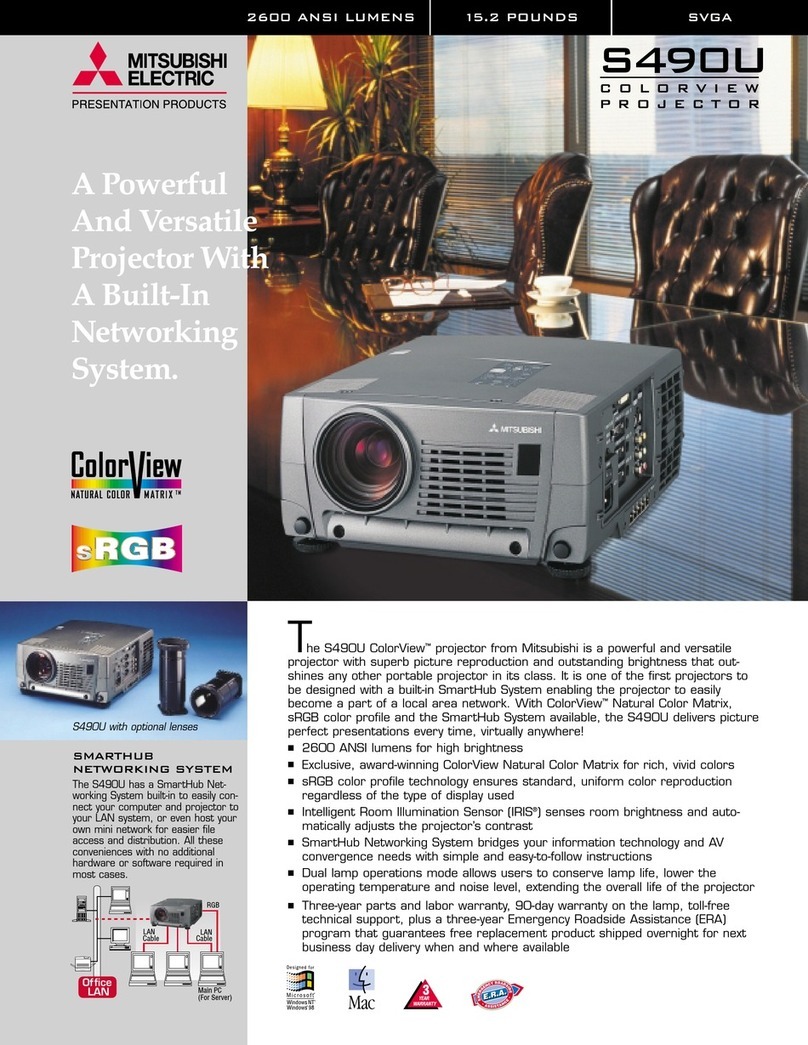 Mitsubishi Electric ColorView S490U Specification sheet
