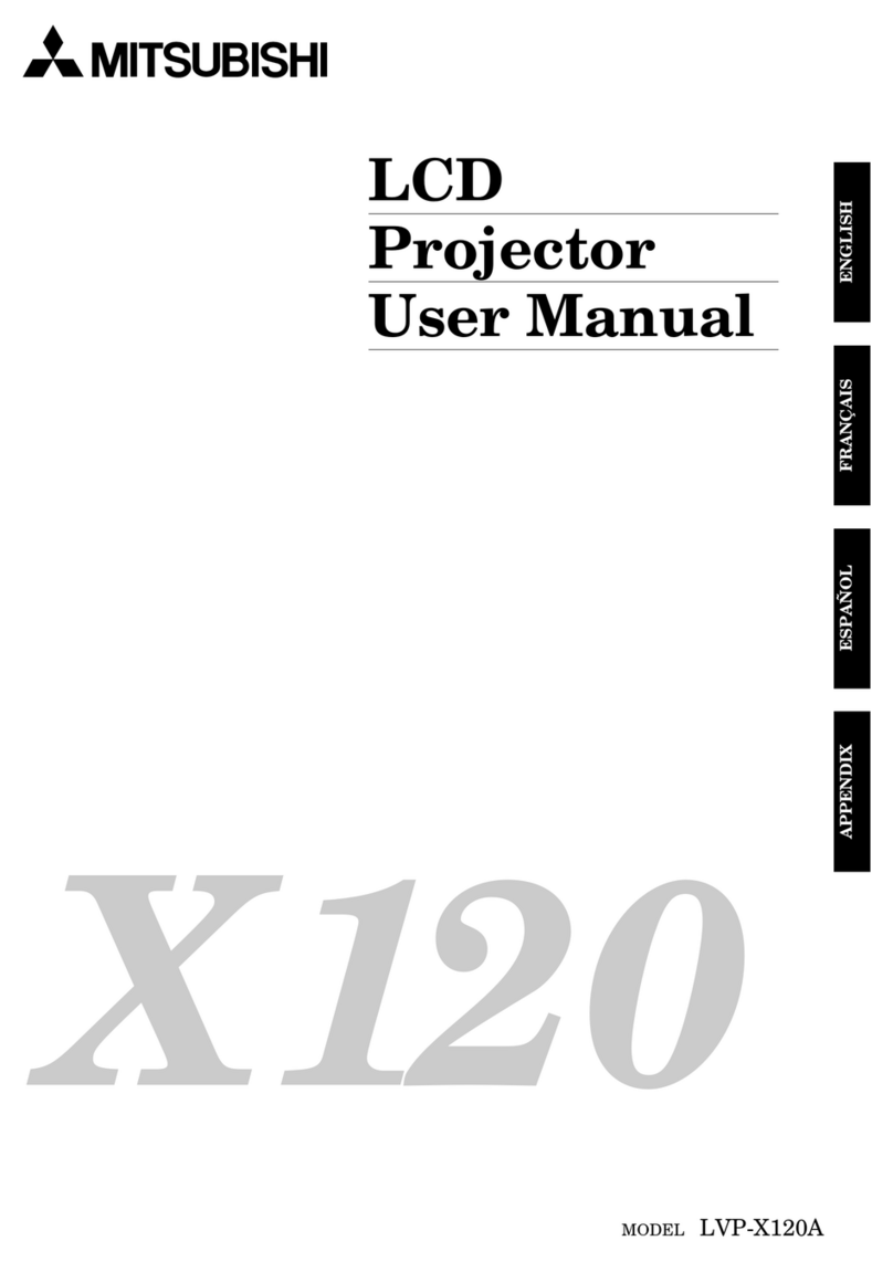 Mitsubishi LVP-X120A User manual