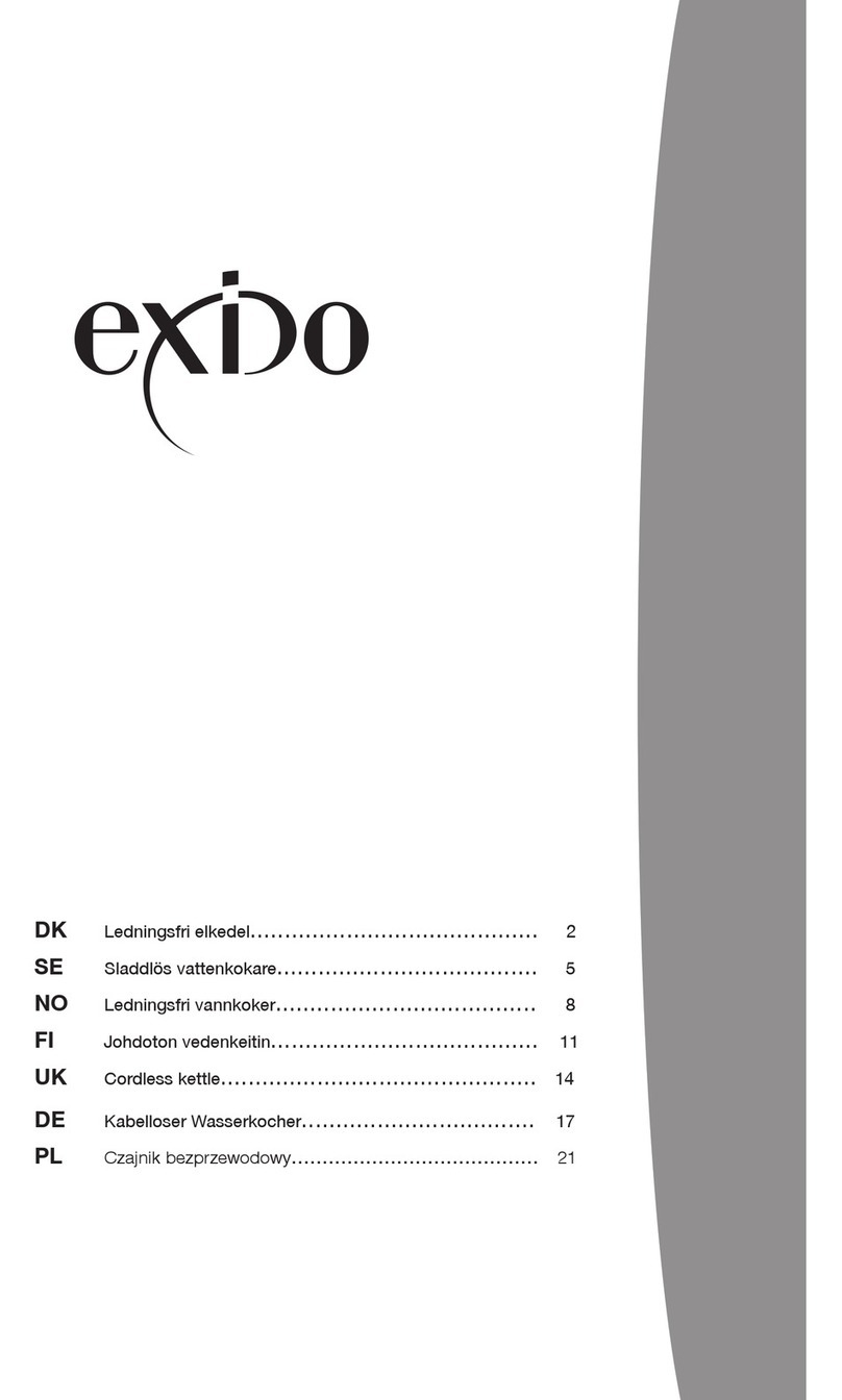 Exido Cordless Kettle None user guide