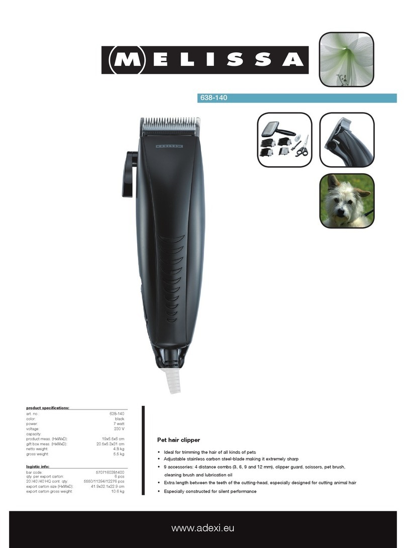 Melissa 638-140 Specification sheet