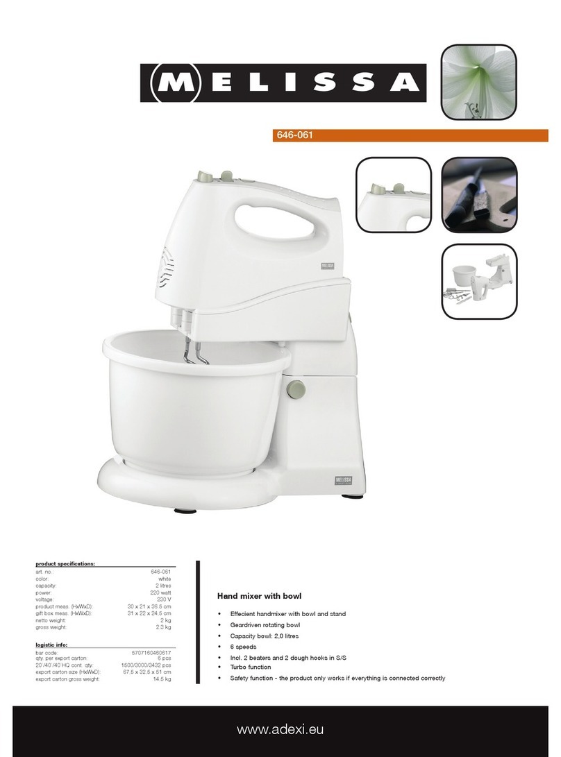 Melissa 646-061 Specification sheet