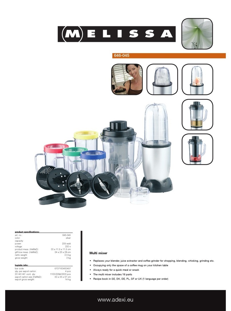 Melissa 646-045 Specification sheet