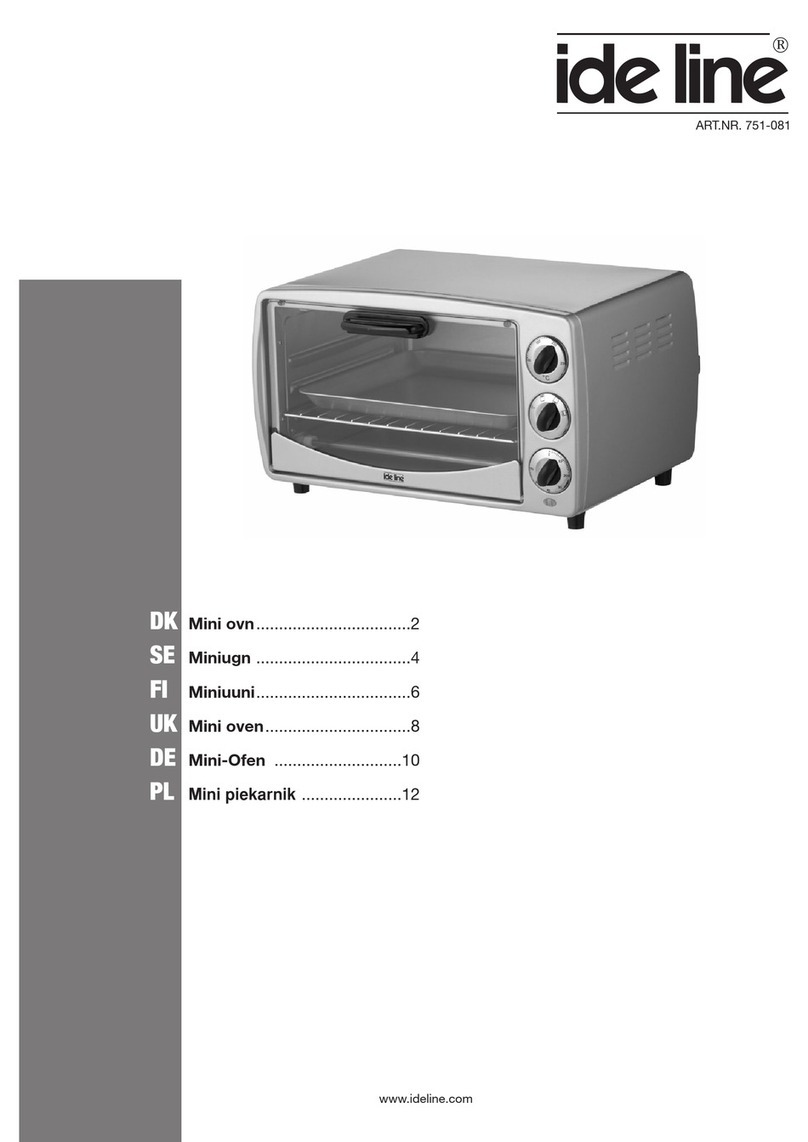 Ide Line Mini Oven 751-081 User manual
