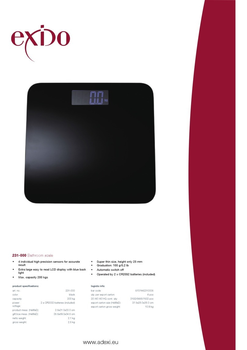 Exido 231-000 Specification sheet