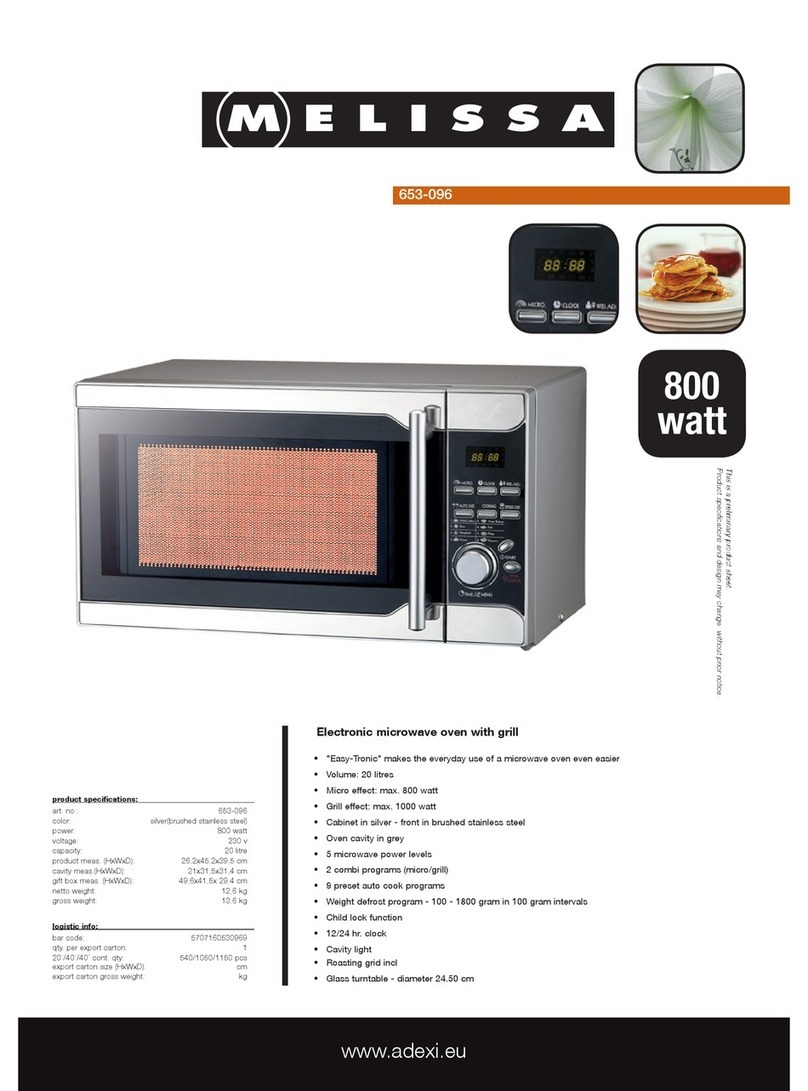 Melissa 653-096 Specification sheet