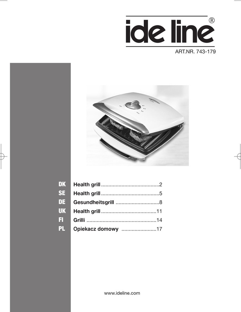 Ide Line Health Grill 743-179 user guide
