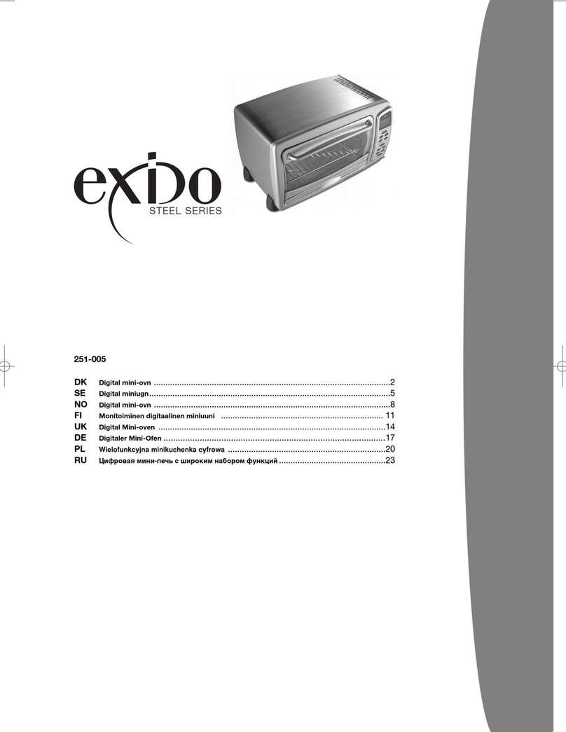 Exido Digital Mini-Oven 251-005 product manual