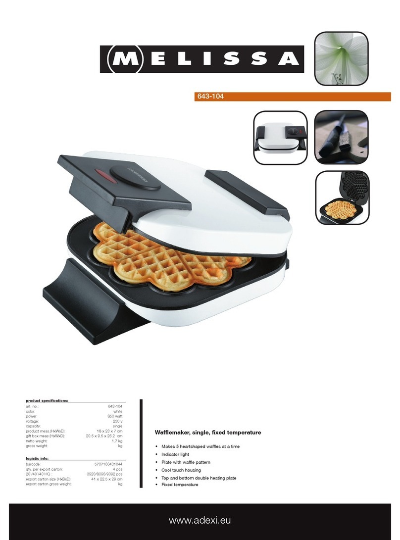Melissa 643-104 Specification sheet