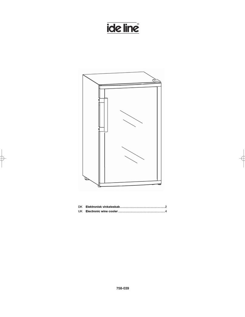 Ide Line Electronic Wine Cooler 758039 user guide Ide Line Electronic Wine Cooler 758039 user guide