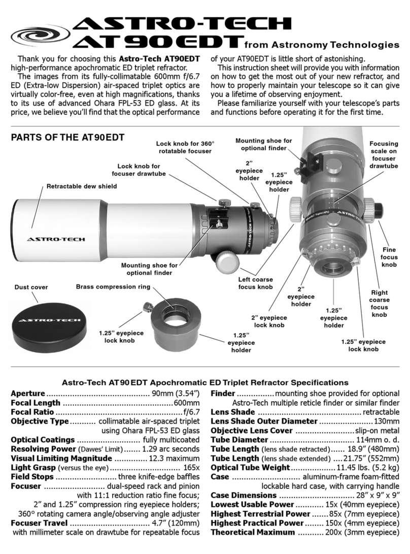 Astronomy Technologies Astro-Tech AT90EDT User manual Astronomy Technologies Astro-Tech AT90EDT User manual