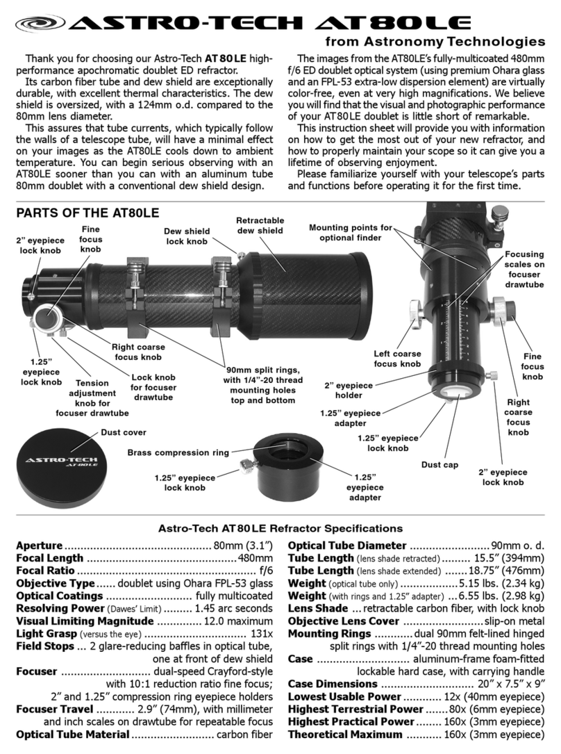Astronomy Technologies Astro-Tech AT80LE product manual