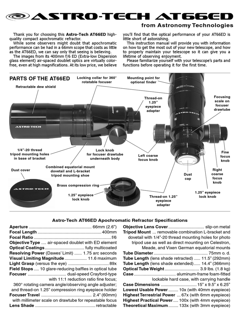Astronomy Technologies Astro-Tech AT66ED User manual Astronomy Technologies Astro-Tech AT66ED User manual