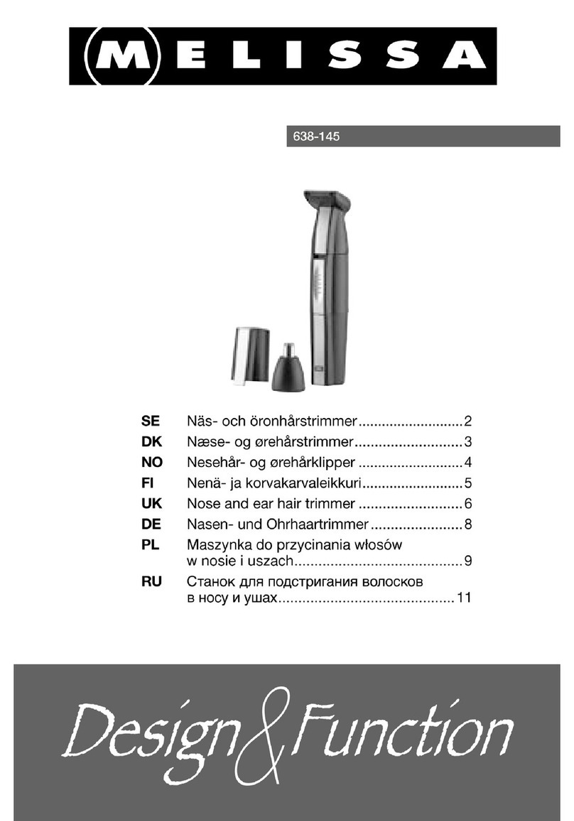Melissa Nose and Hair Trimmer 638-145 product manual