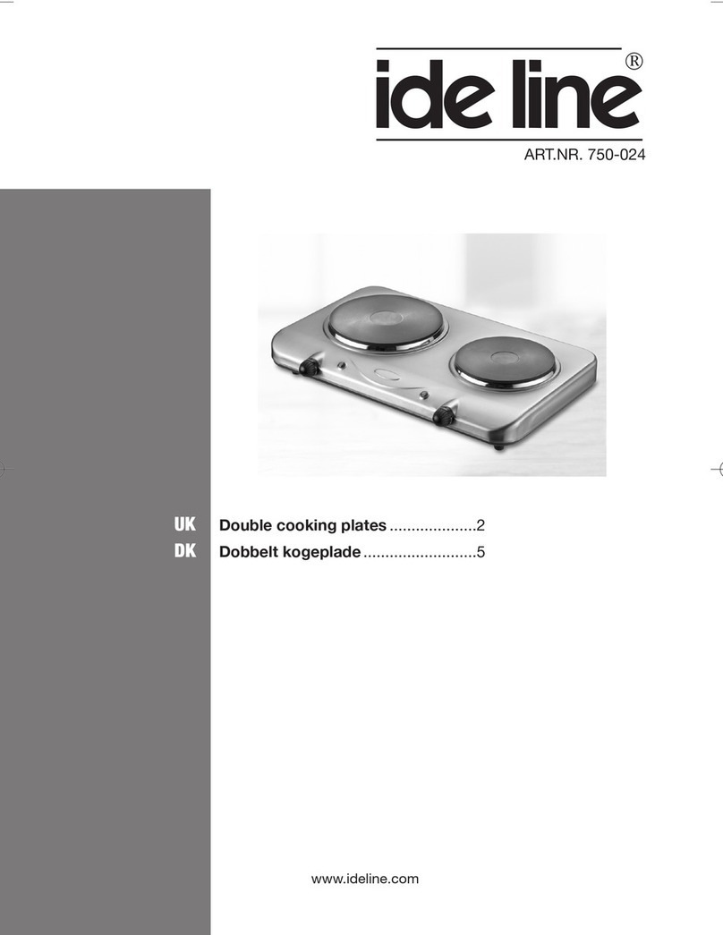 Ide Line Double Cooking Plates 750-024 product manual
