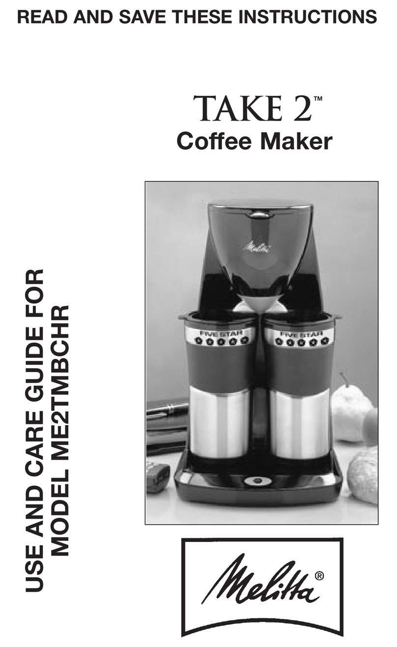 Melitta Take 2 ME2TMBCHR User manual