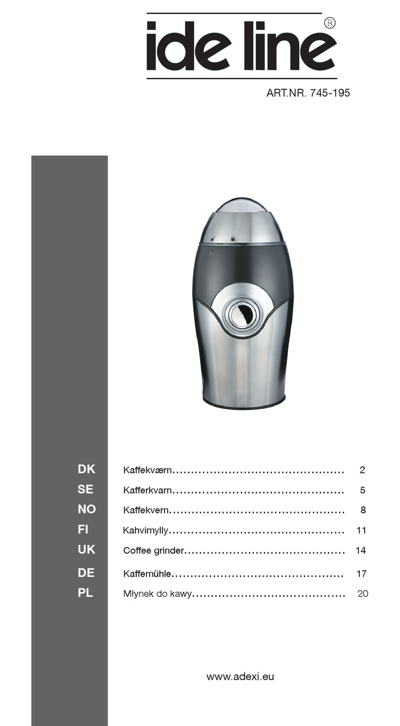 Ide Line Coffee Grinder 745-95 user guide