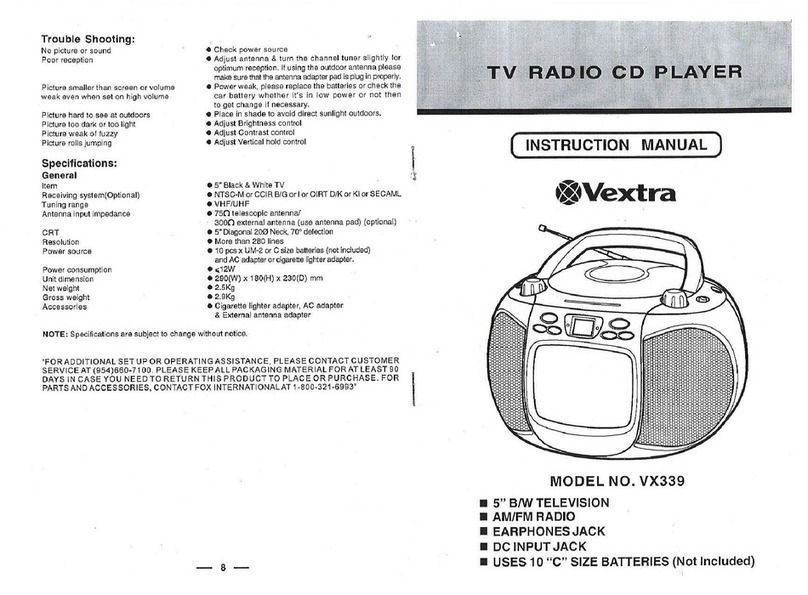 Vextra VX339 instruction manual