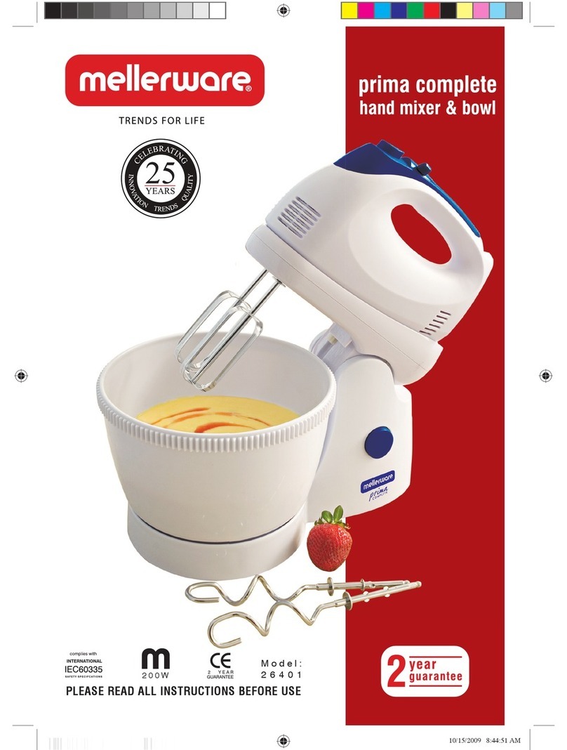 Mellerware PRIMA COMPLETE 26401 User manual