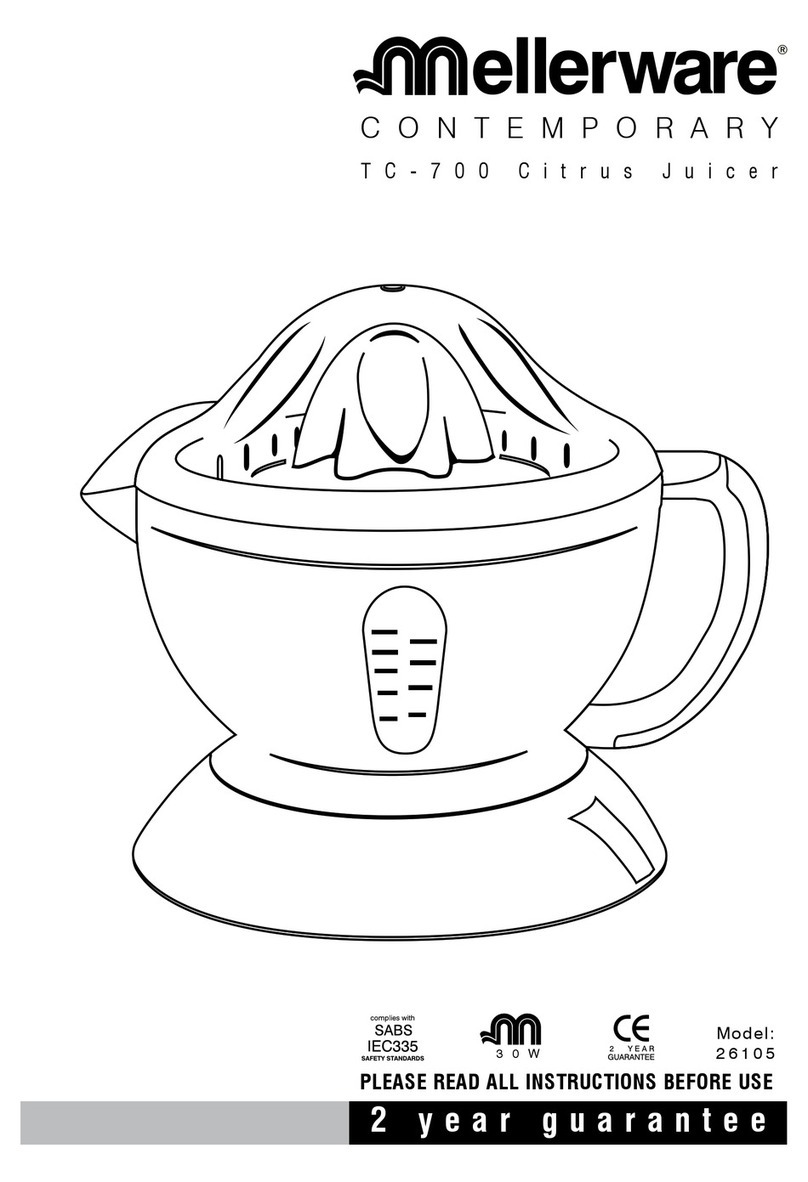 Mellerware 2 6 1 0 53 0 W User manual