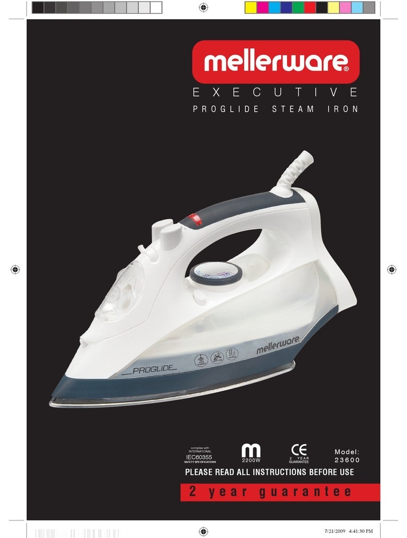 Mellerware PROGLIDE STEAM IRON 23600 User manual