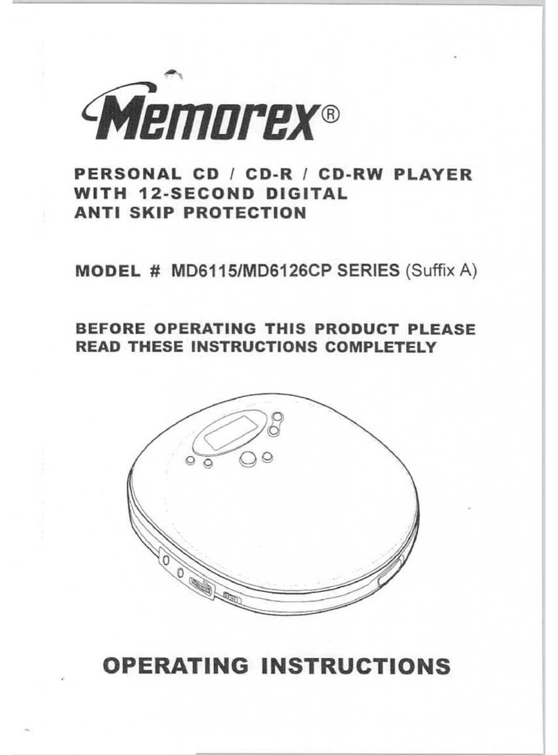 Memorex MD6126CP Series User manual