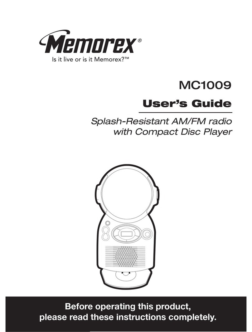 Memorex MC1009 User manual