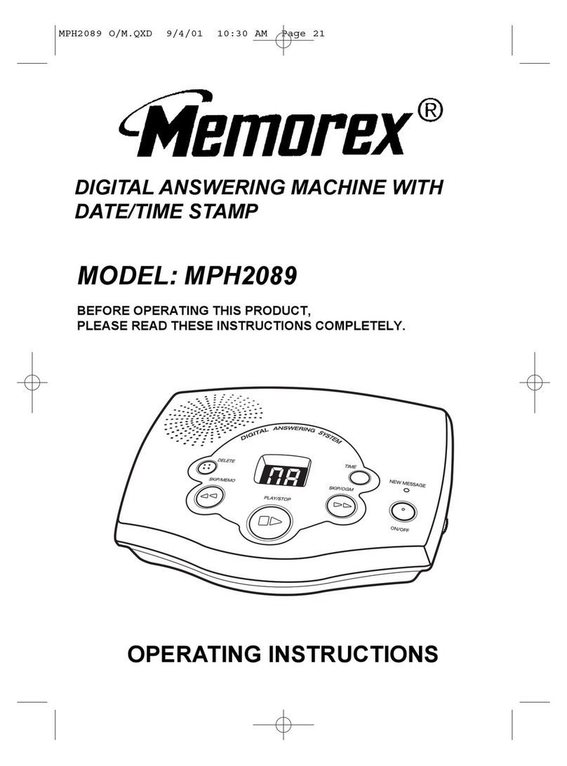 Memorex MPH2089 User manual