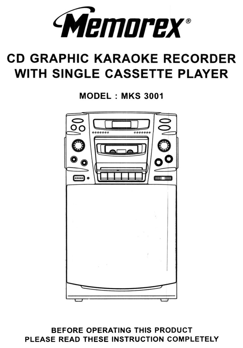 Memorex MKS 3001 operating instructions