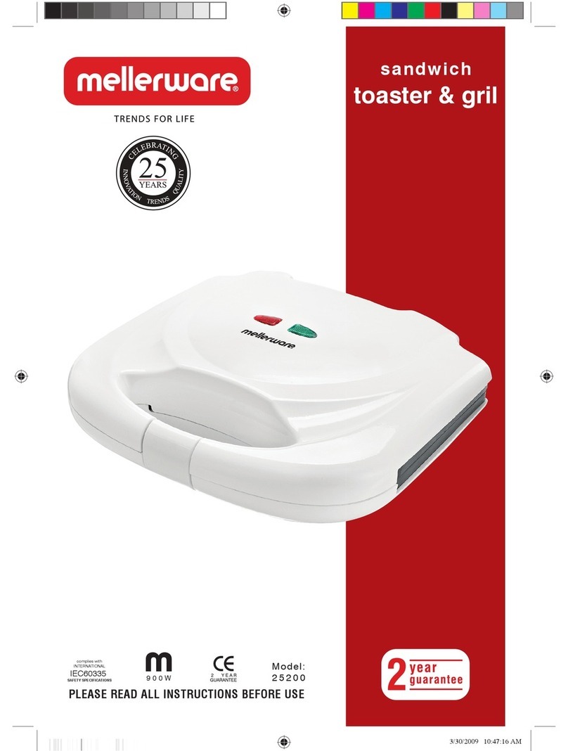 Mellerware 2 5 2 0 09 0 0 W User manual