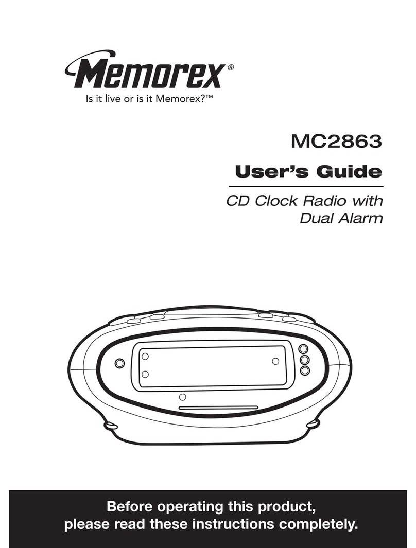 Memorex MC2863 User manual Memorex MC2863 User manual