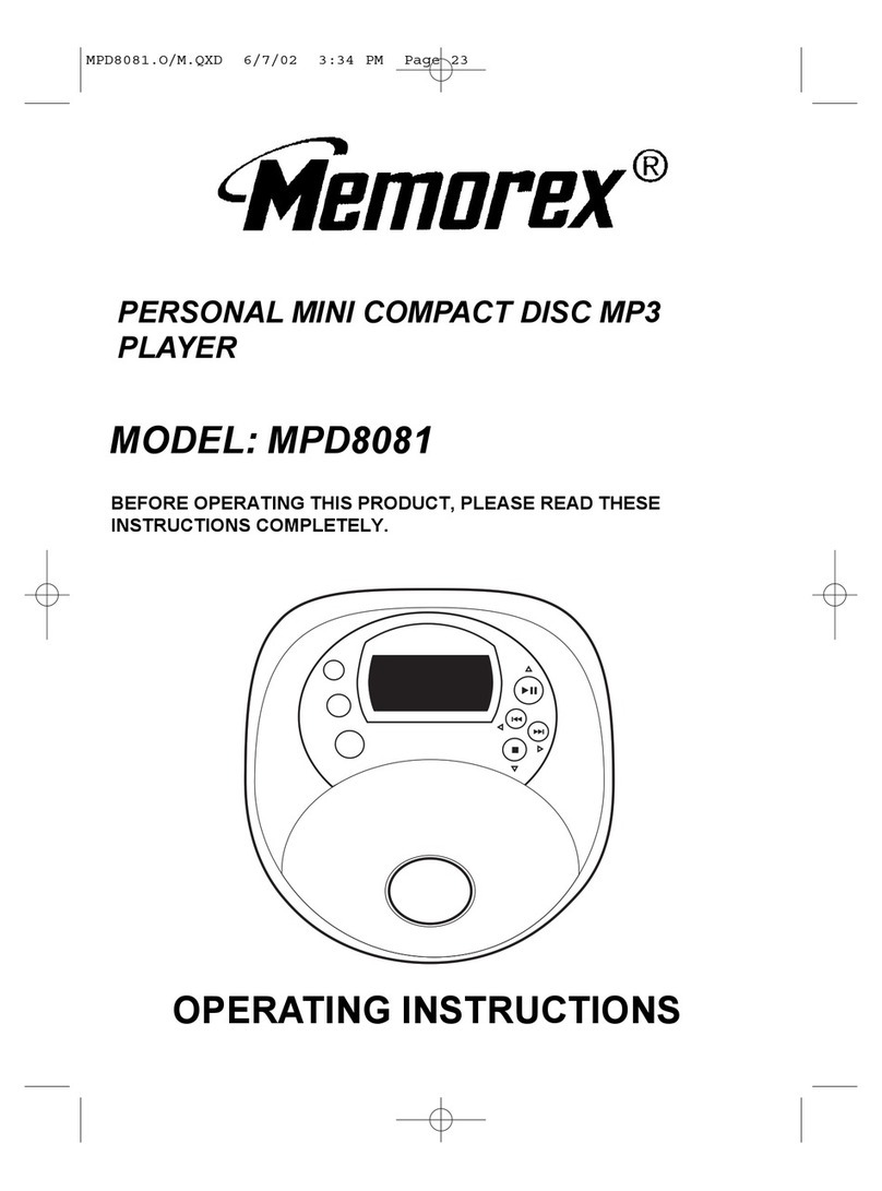 Memorex MPD8081 User manual