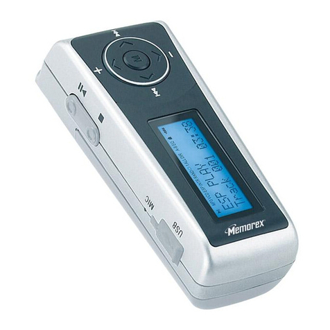 Memorex MMP3780 - 1 GB Digital Player User manual Memorex MMP3780 - 1 GB Digital Player User manual