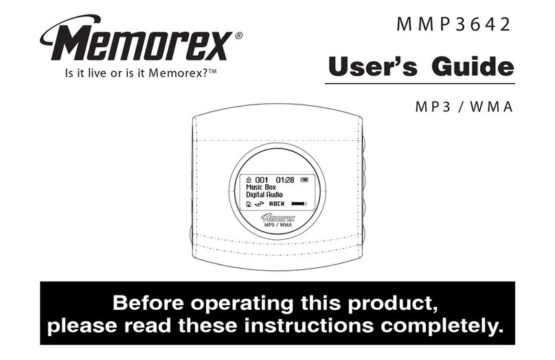 Memorex MMP3642 User manual
