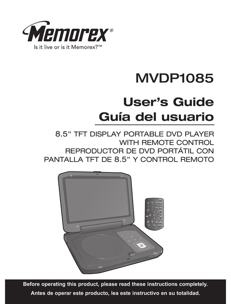 Memorex MVDP1085 - DVD Player - 8.5 user guide