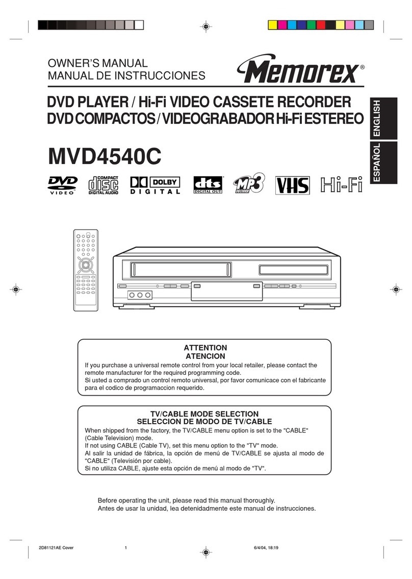 Memorex MVD4540C owner's manual