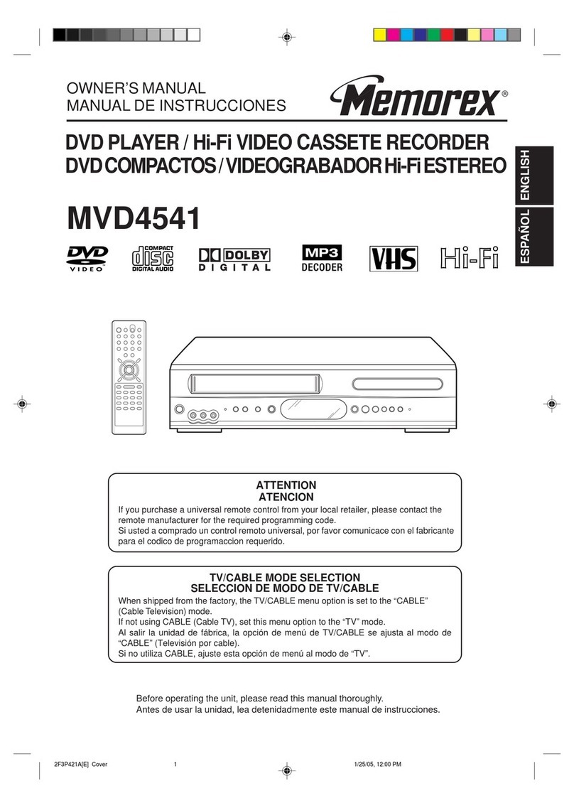Memorex MVD4541 User manual