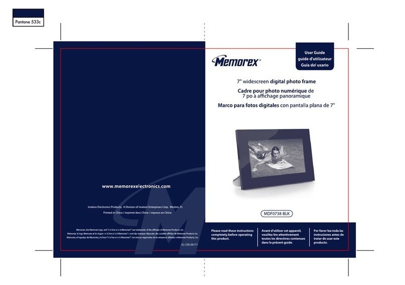 Memorex MDF0738-BLK - Digital Photo Frame user guide