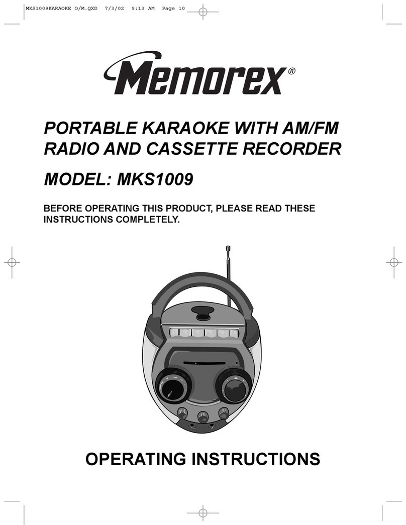 Memorex MKS1009 operating instructions
