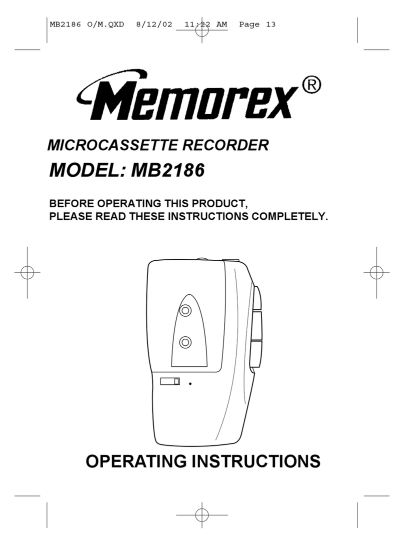 Memorex MB2186 operating instructions